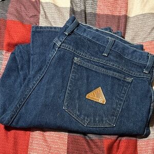 Men's work jeans fire retardant Blue Denim Jeans by bulwark.